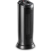 Trotec TFC 19 E keramische kachelventilator zwart vooraanzicht op witte achtergrond