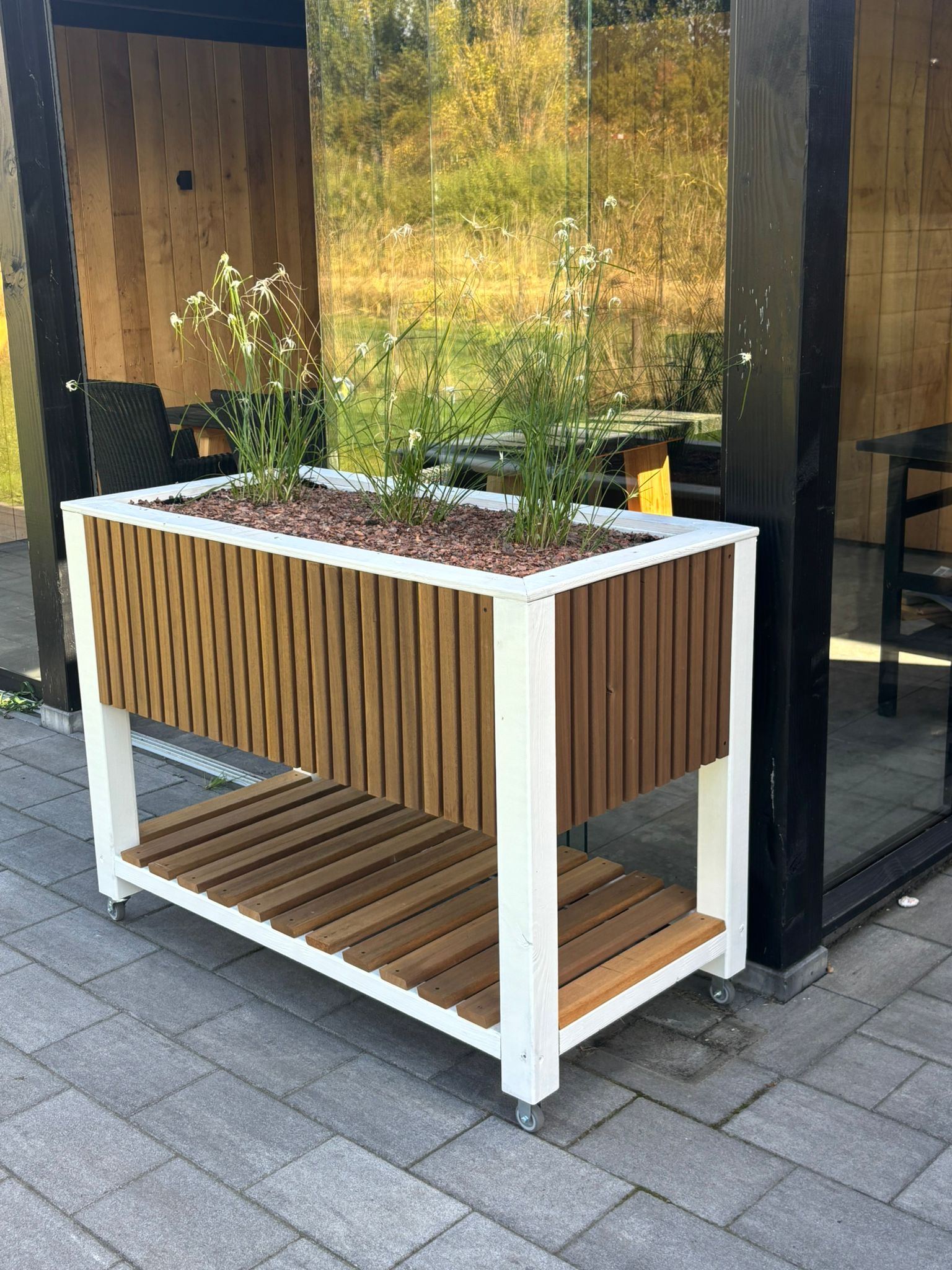 Moestuinbak Gertrude – 120 x 60 x 70 cm – Verrijdbaar & Duurzaam