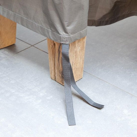 Beschermhoes Winza Tuinset detail bevestiging aan tafelpoot