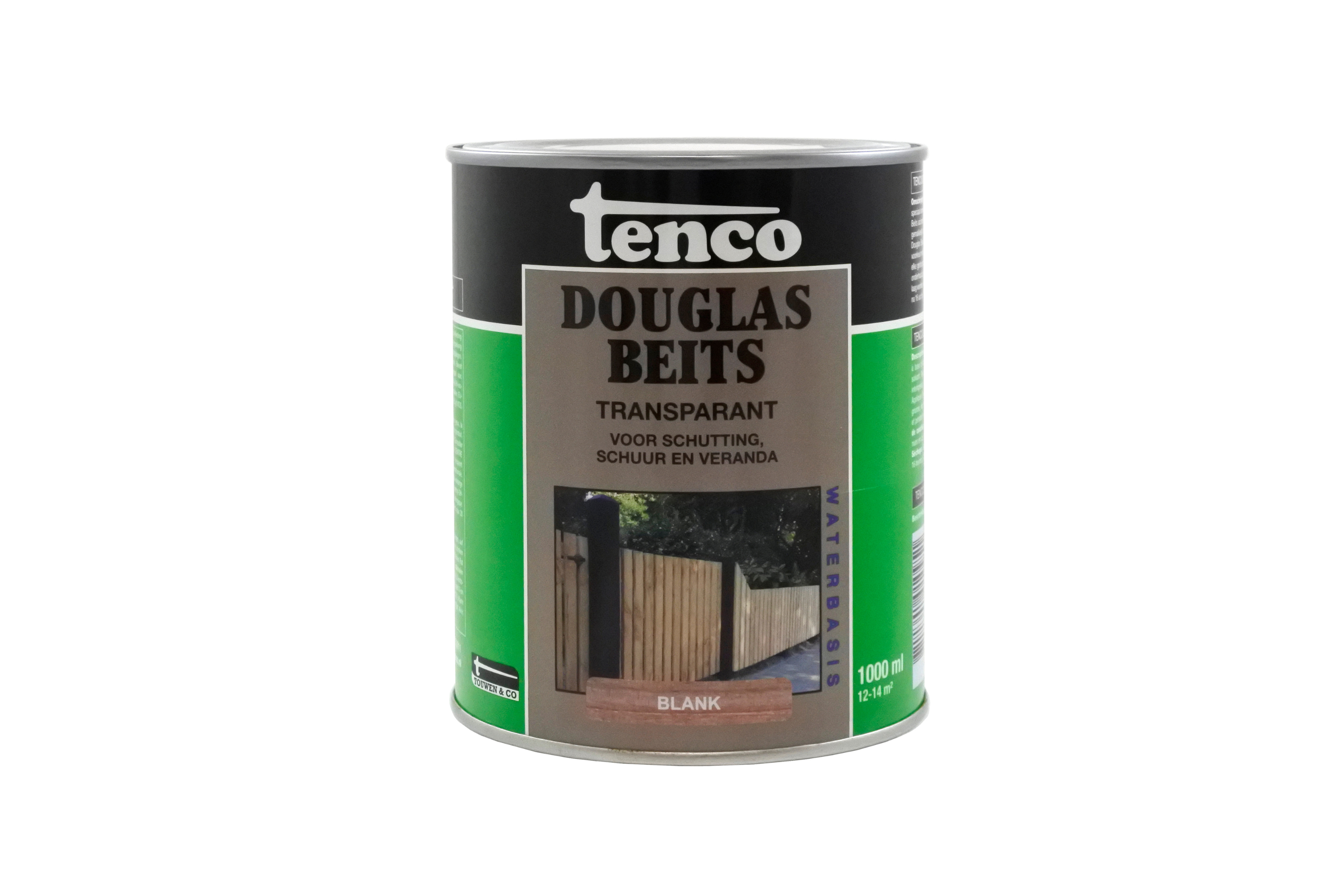 Tenco Douglasbeits Transparant blik Blank witte achtergrond 1L