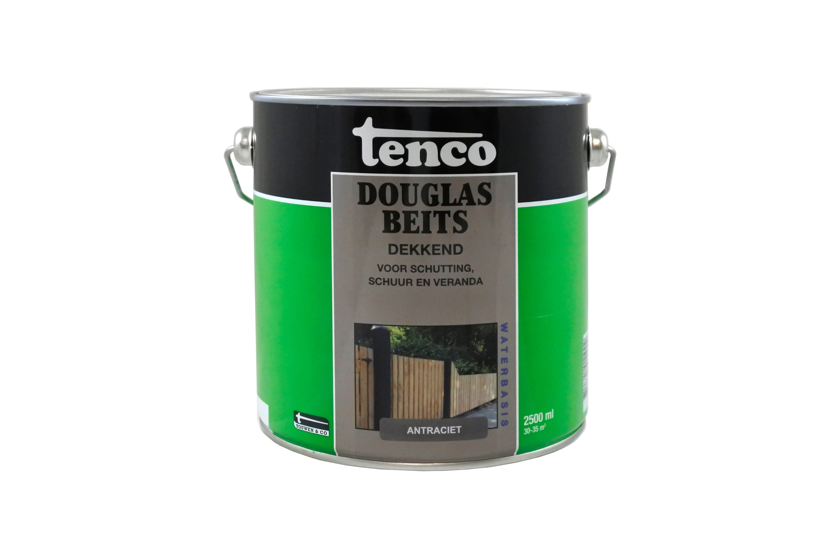 Tenco Douglasbeits Dekkend blik Antraciet 2.5L witte achtergrond