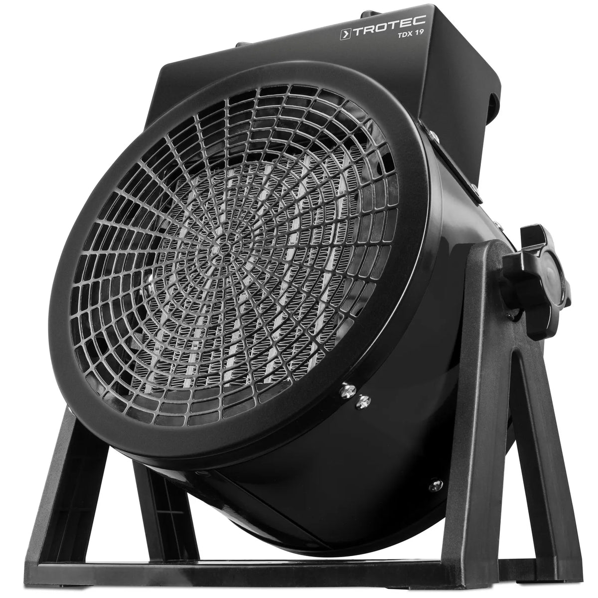 Trotec TDX 19 robuuste werkplaatskachel schuin vooraanzicht