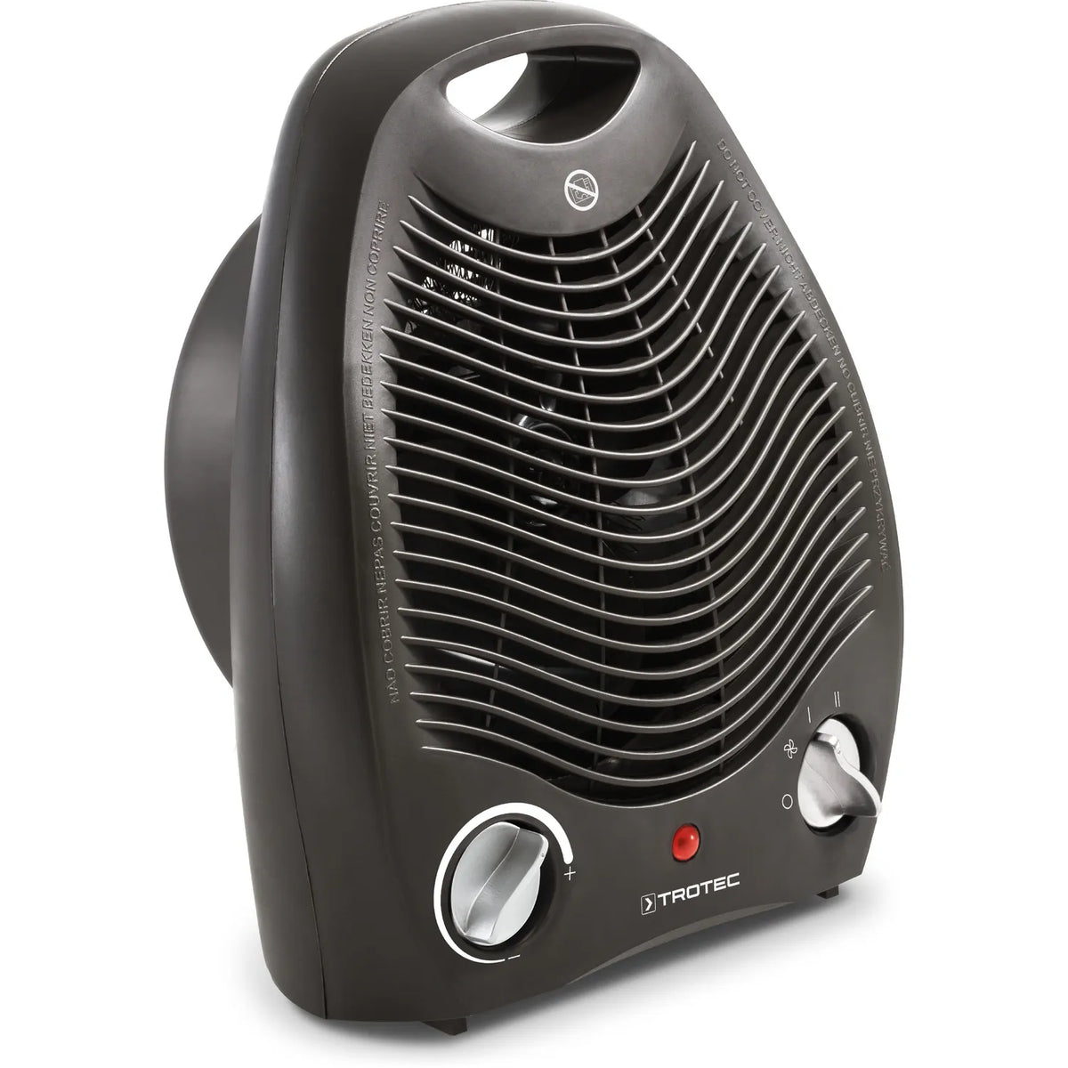 Trotec TFH 20 E kachelventilator in mokka op witte achtergrond