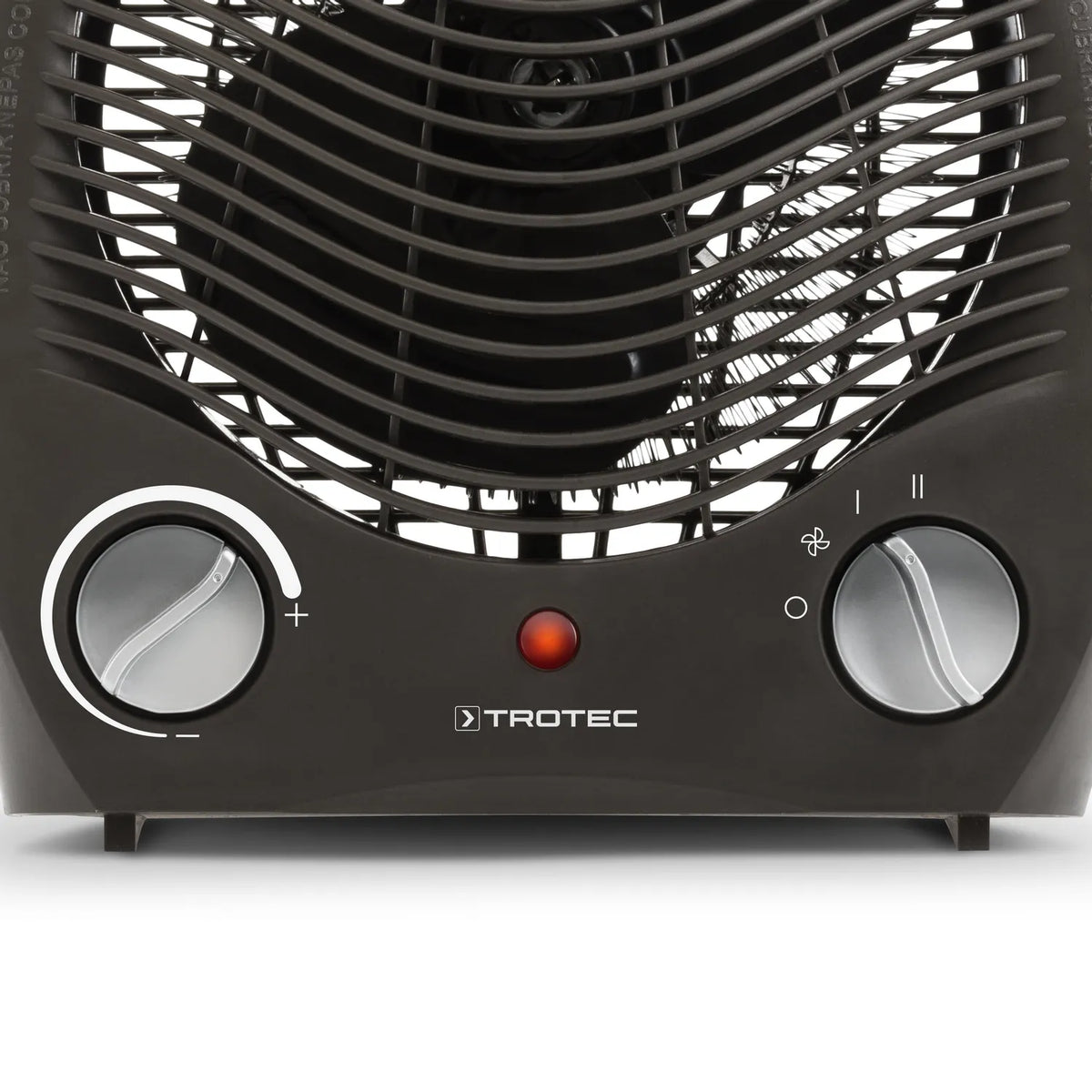 Close-up luchtrooster en handvat van de Trotec TFH 20 E