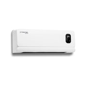 Trotec TFC-W 27 E wandventilatorkachel wit met digitaal display op witte achtergrond