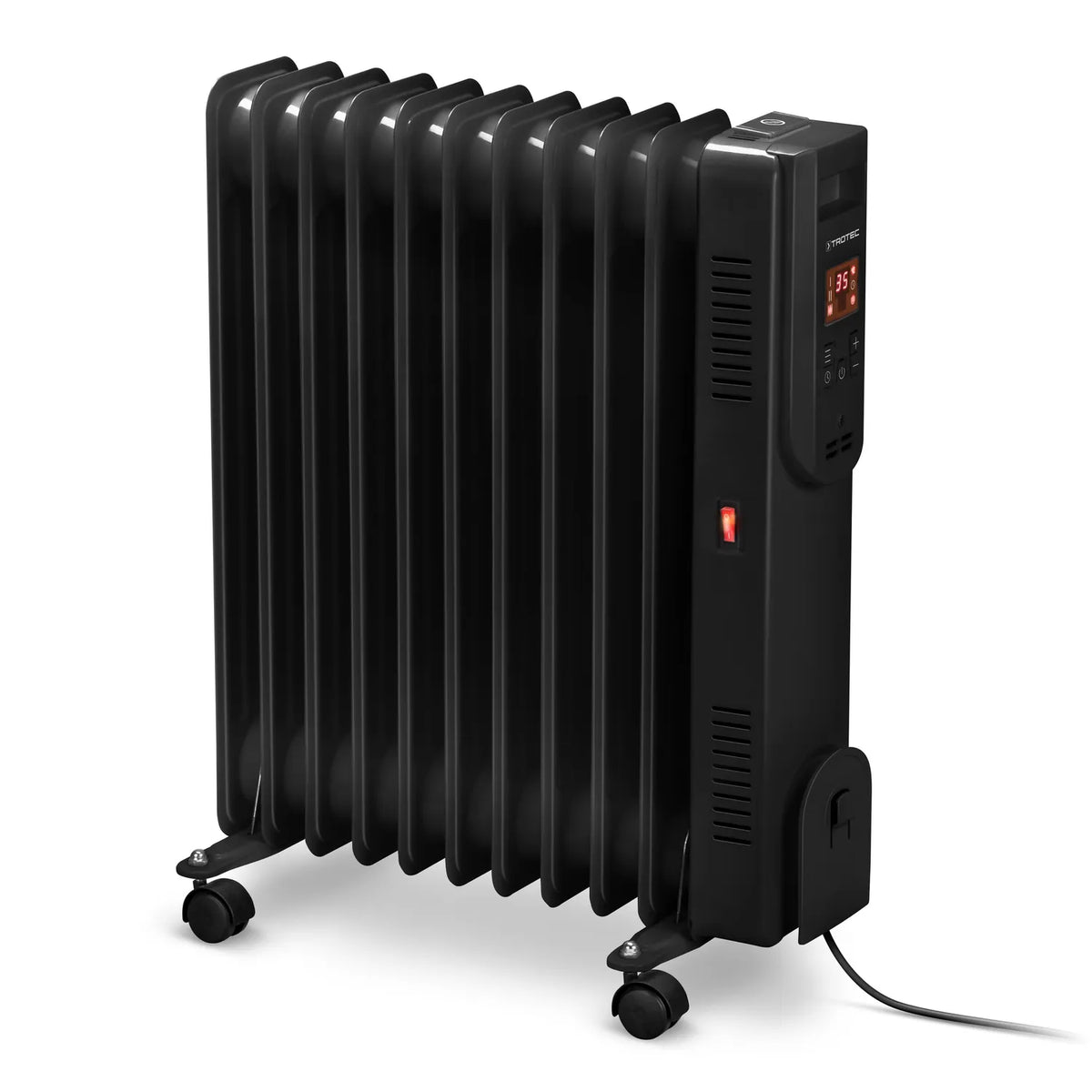 Vooraanzicht Trotec TRH 25 E olieradiator met LED-display