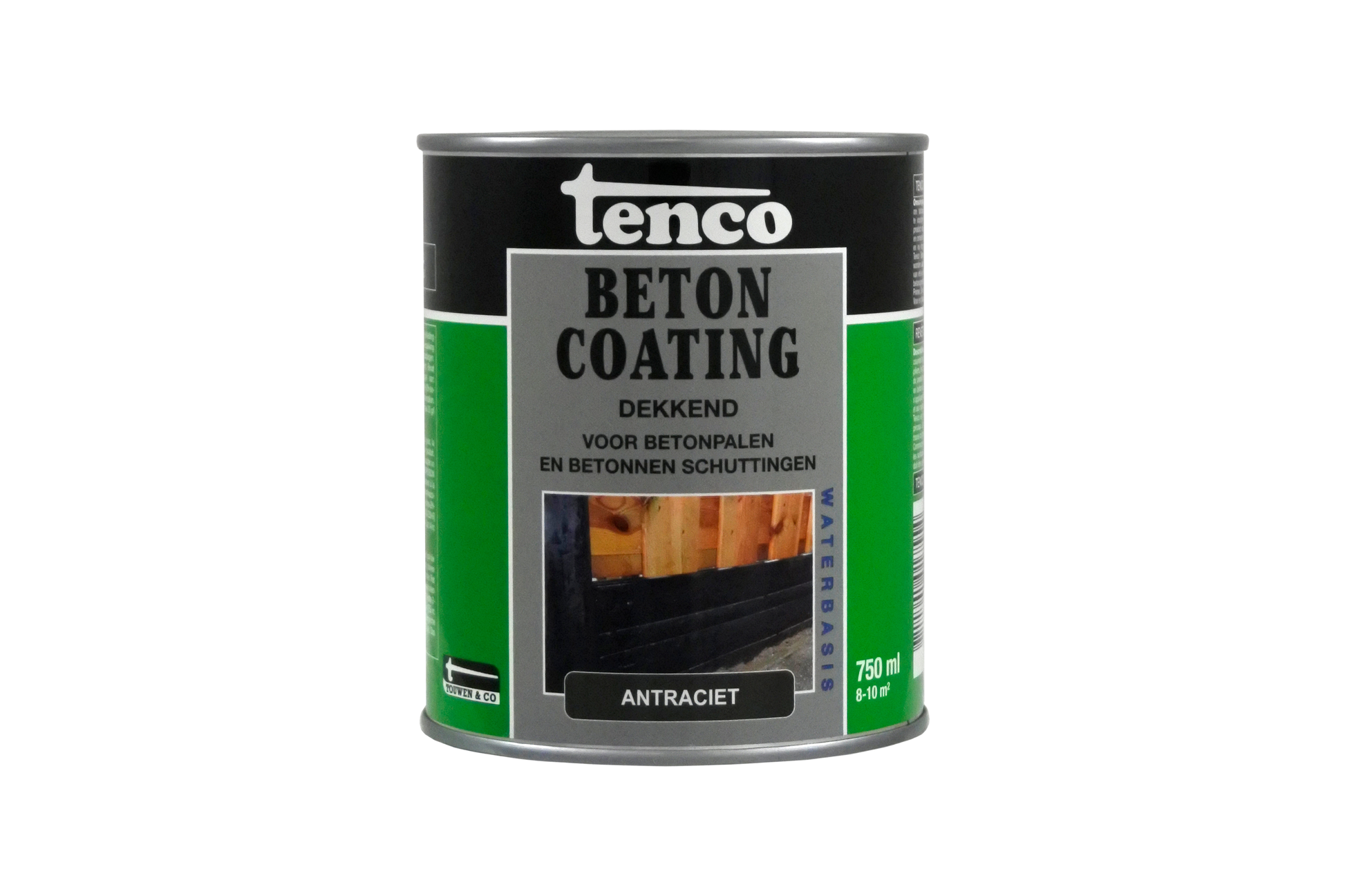 Tenco Betoncoating blik 0,75L Antraciet witte achtergrond