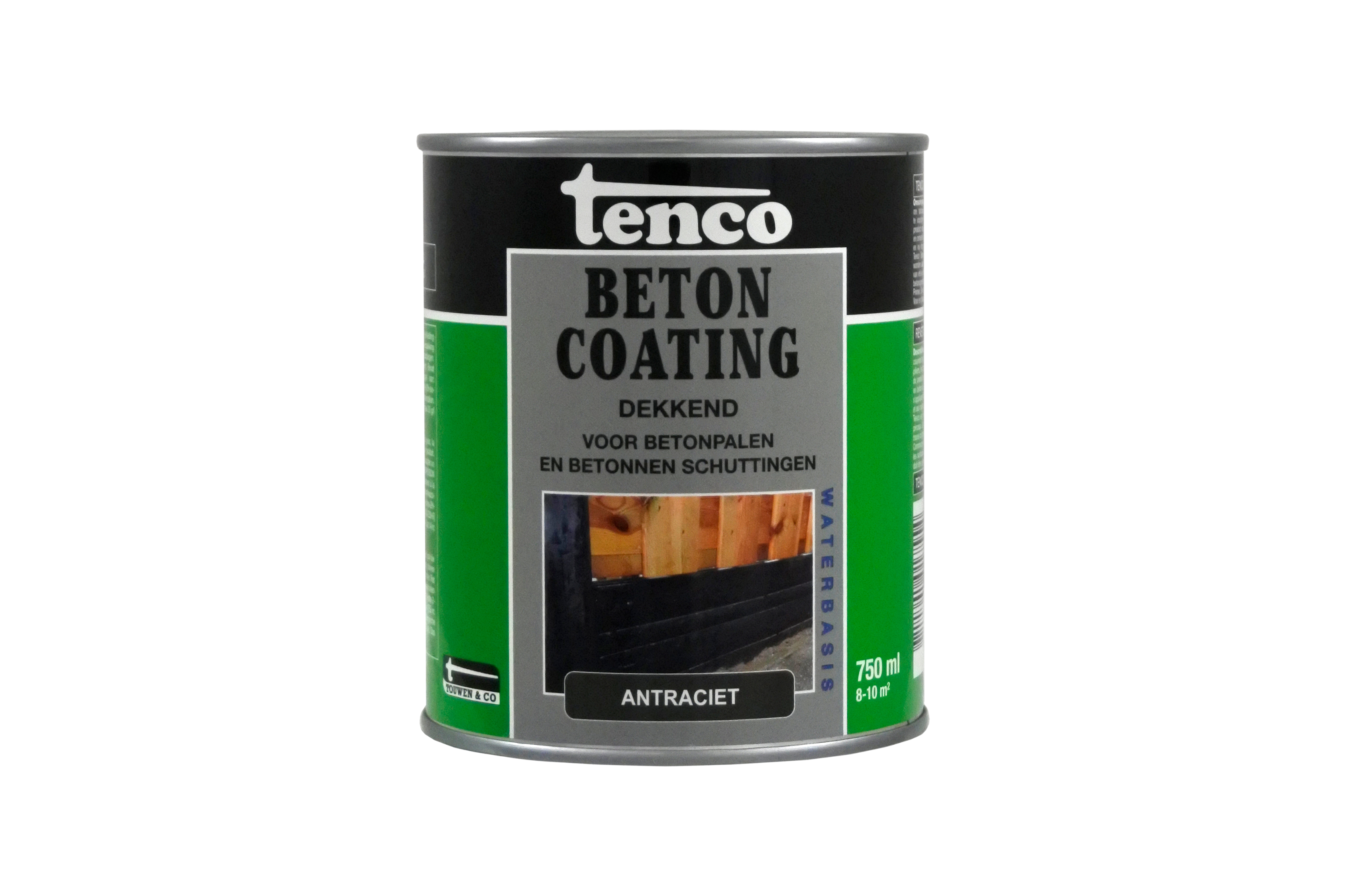 Tenco Betoncoating blik 0,75L Antraciet witte achtergrond