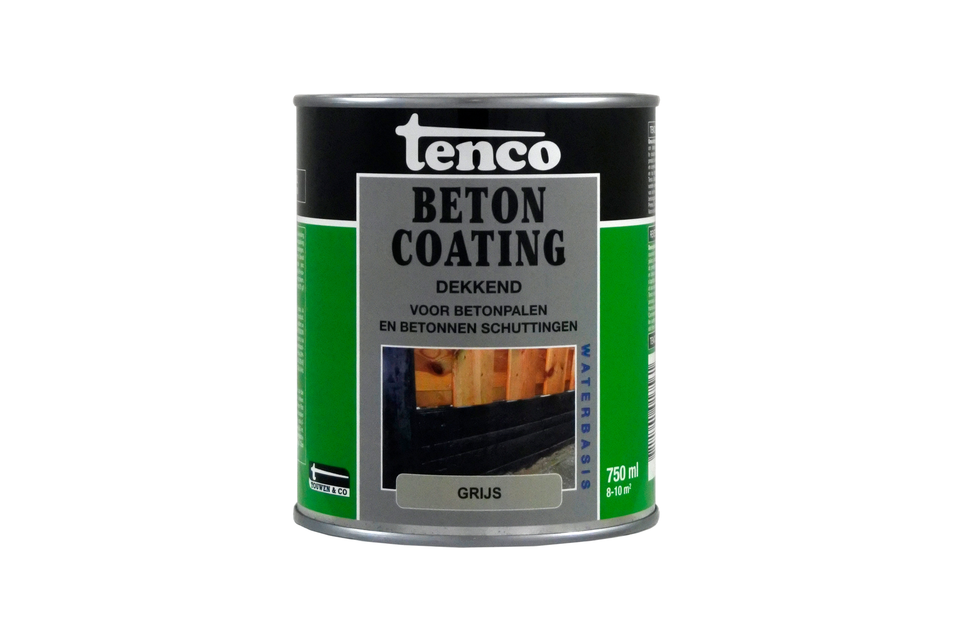 Tenco Betoncoating blik 0,75L Grijs witte achtergrond