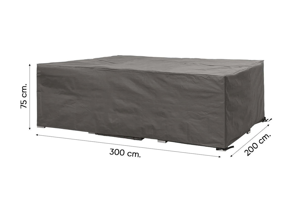Beschermhoes Winza Loungeset lijntekening met afmetingen, maat 300x200