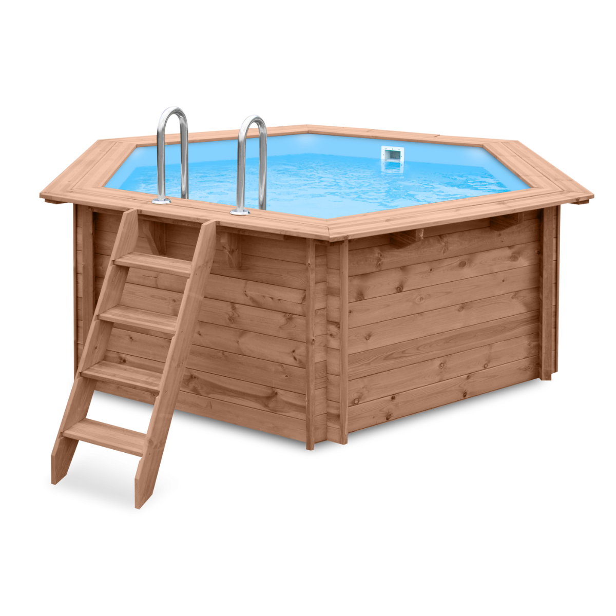 Mambo Beach 355 x 307 x 116 cm Luxe houten zwembad Tuindeco