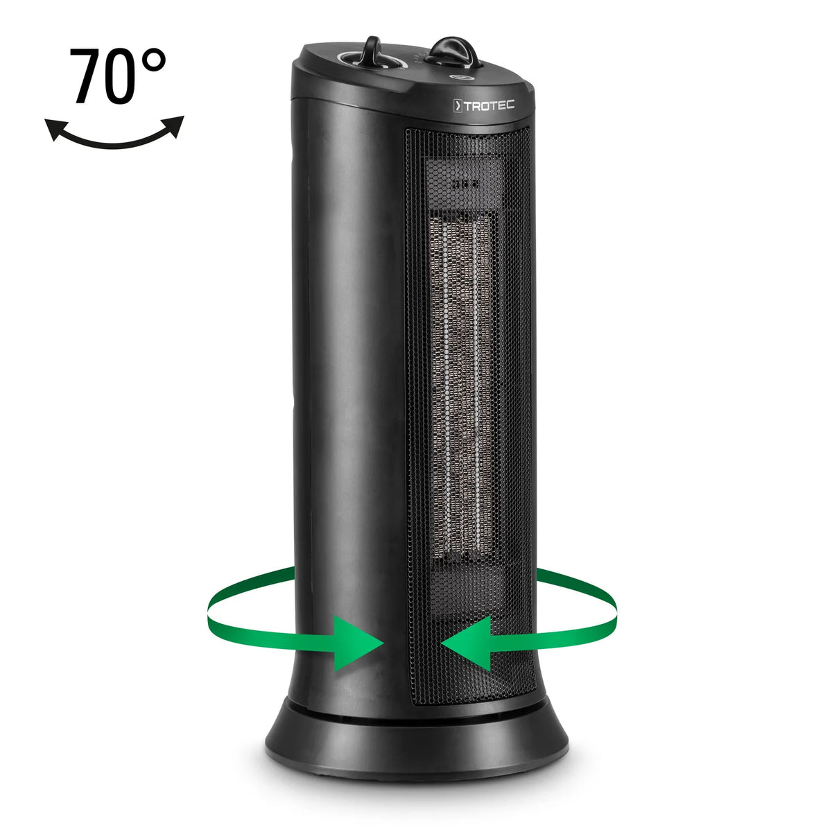 Trotec TFC 19 E met 70 graden oscillatie voor snelle warmteverdeling