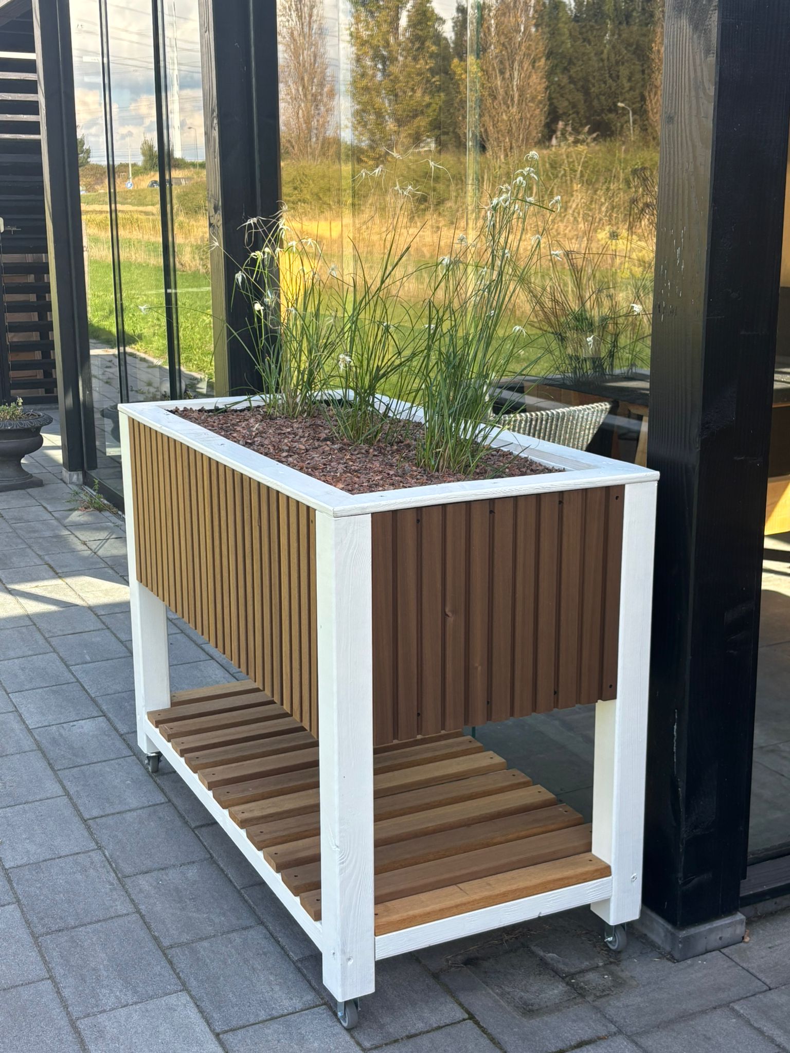 Moestuinbak Gertrude – 120 x 60 x 70 cm – Verrijdbaar & Duurzaam
