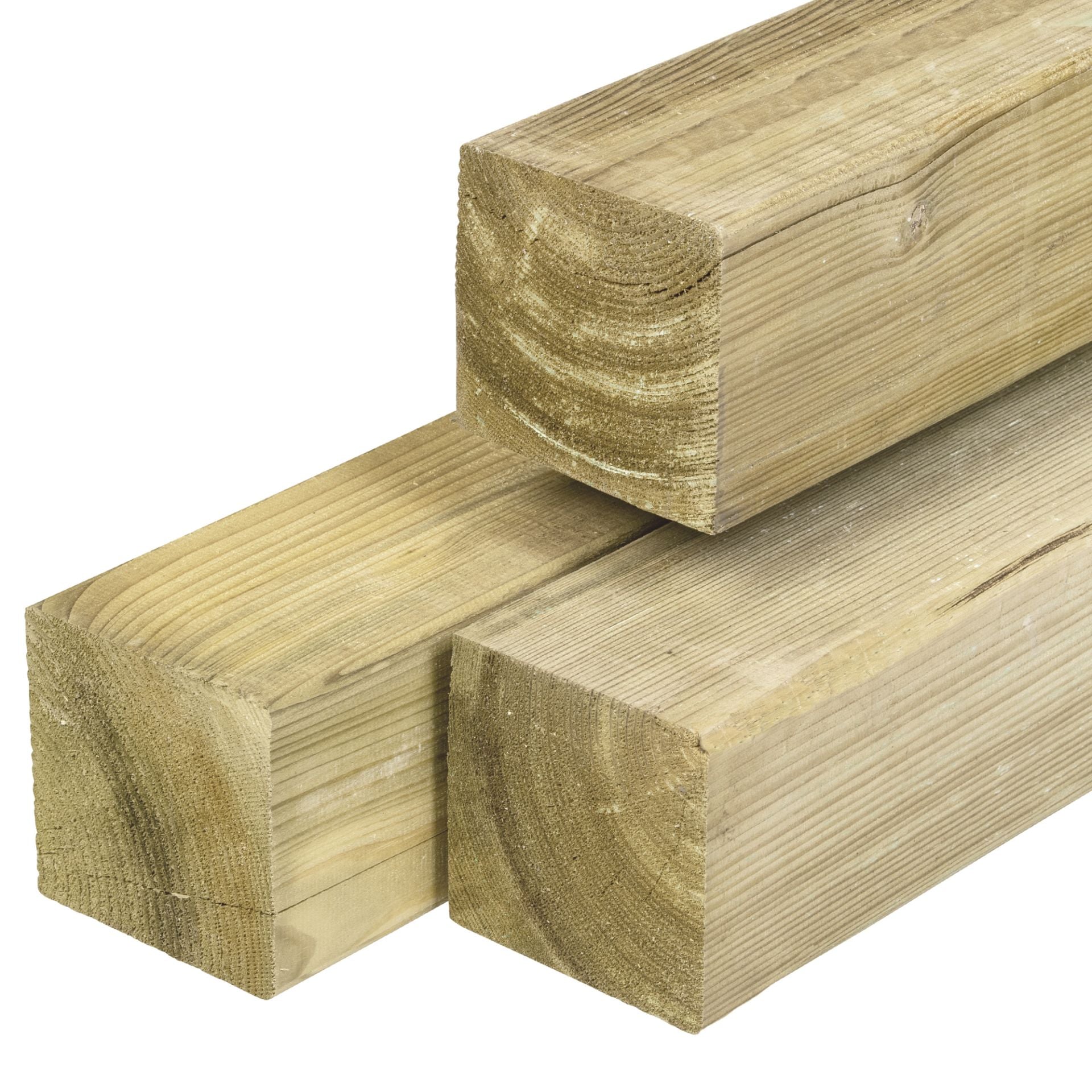 Paal Midden-Europees grenen 12,0 x 12,0 cm