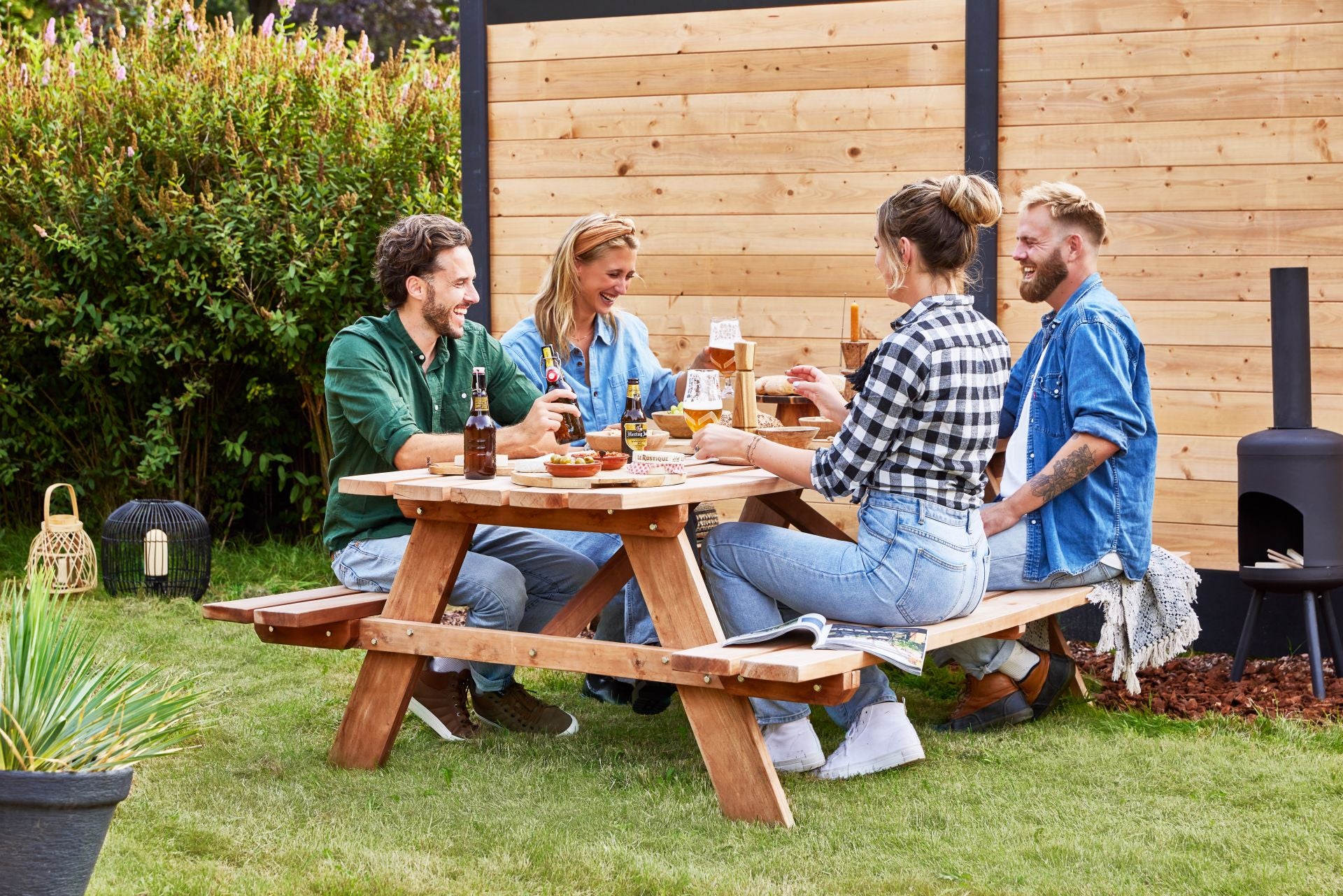 Blokhutprofiel douglas 2,8 x 14,5 cm