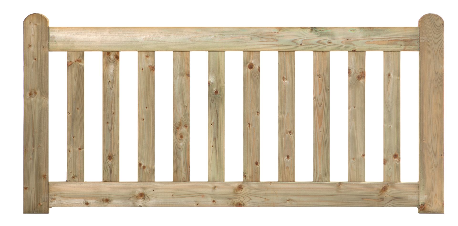 Tuinhek grenen groen geïmpregneerd De Luxe 80 x 180 cm