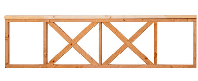 Kruishekwerk Red Class Wood inclusief afdeklat 300 x 75 cm