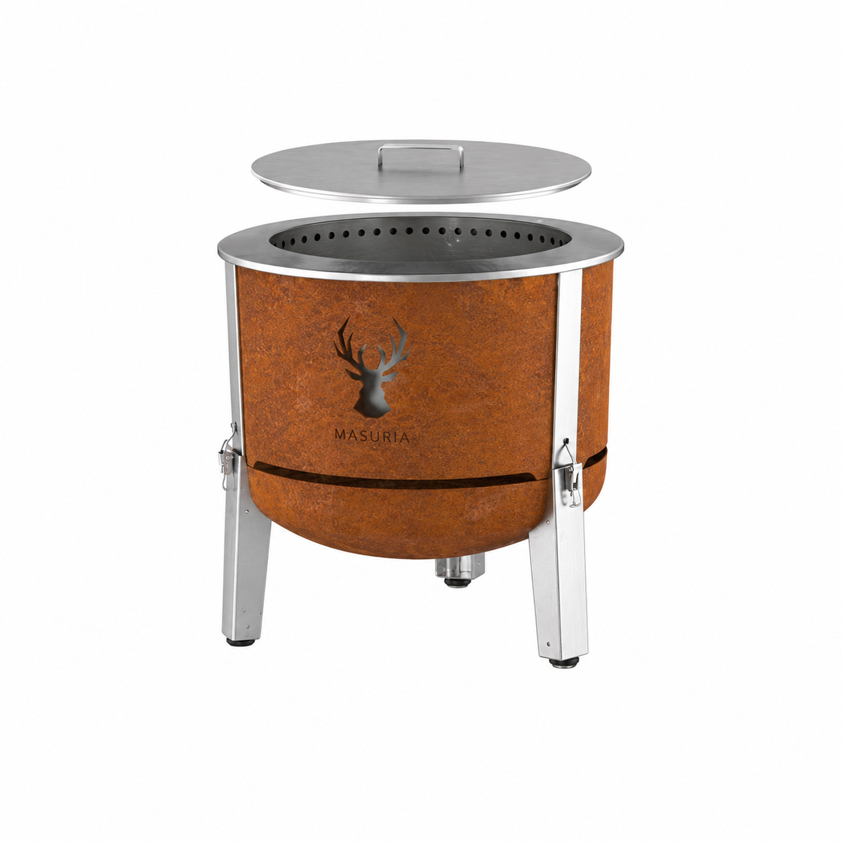 Alpha 600 Corten Tuinset bundel – vuurkorf met deksel accessoire