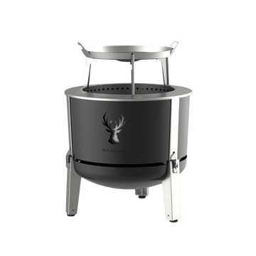 Alpha 600 Black Tuinset bundel – vuurkorf met deksel accessoire