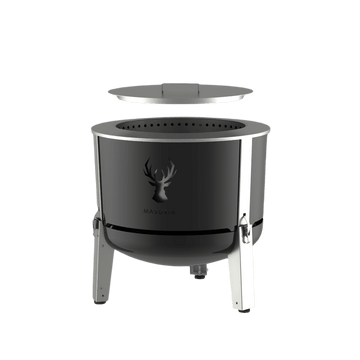 Alpha 600 Black Grillplaat bundel – vuurkorf met plancha grillplaat 