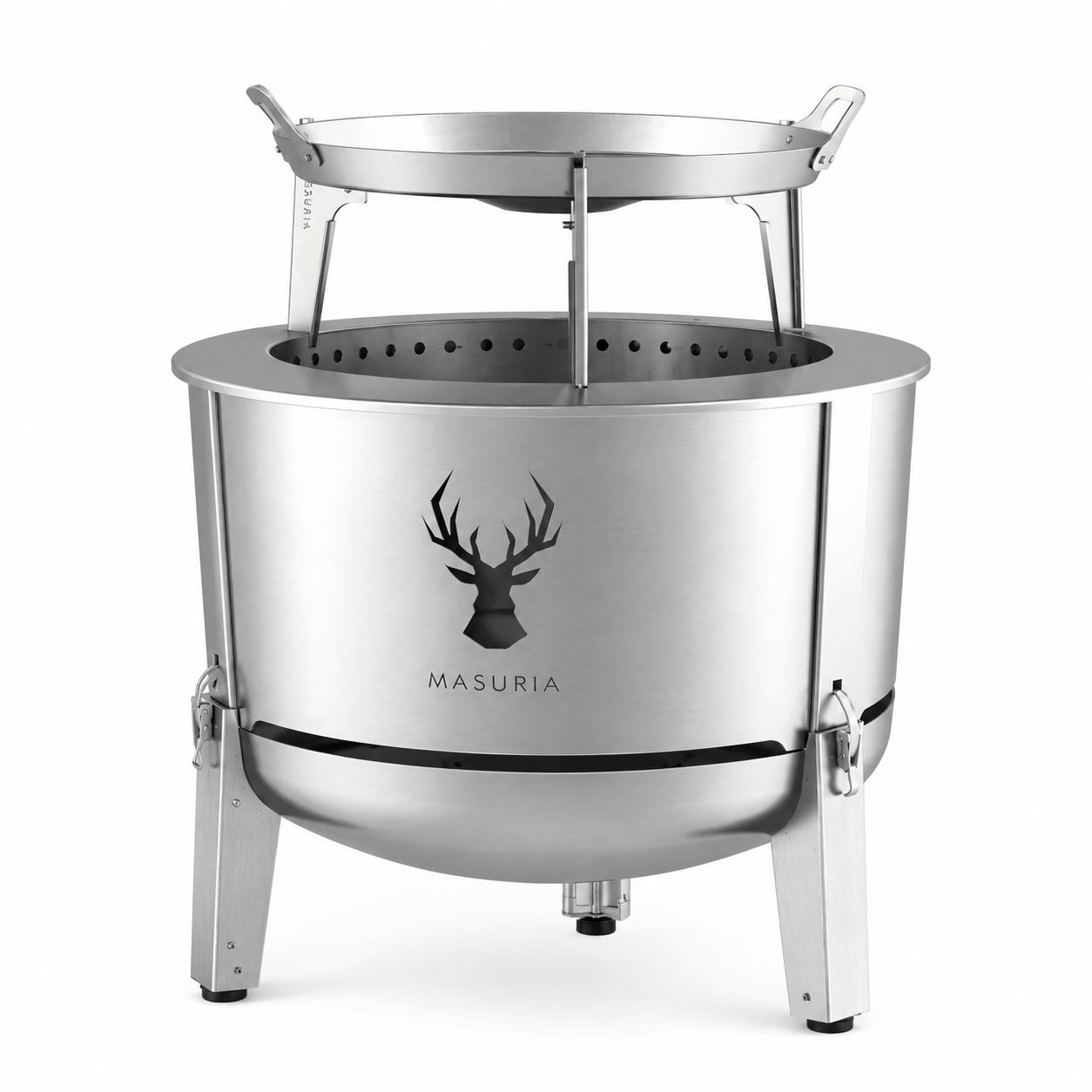 Alpha 600 Silver Grillplaat bundel – vuurkorf met plancha grillplaat accessoire