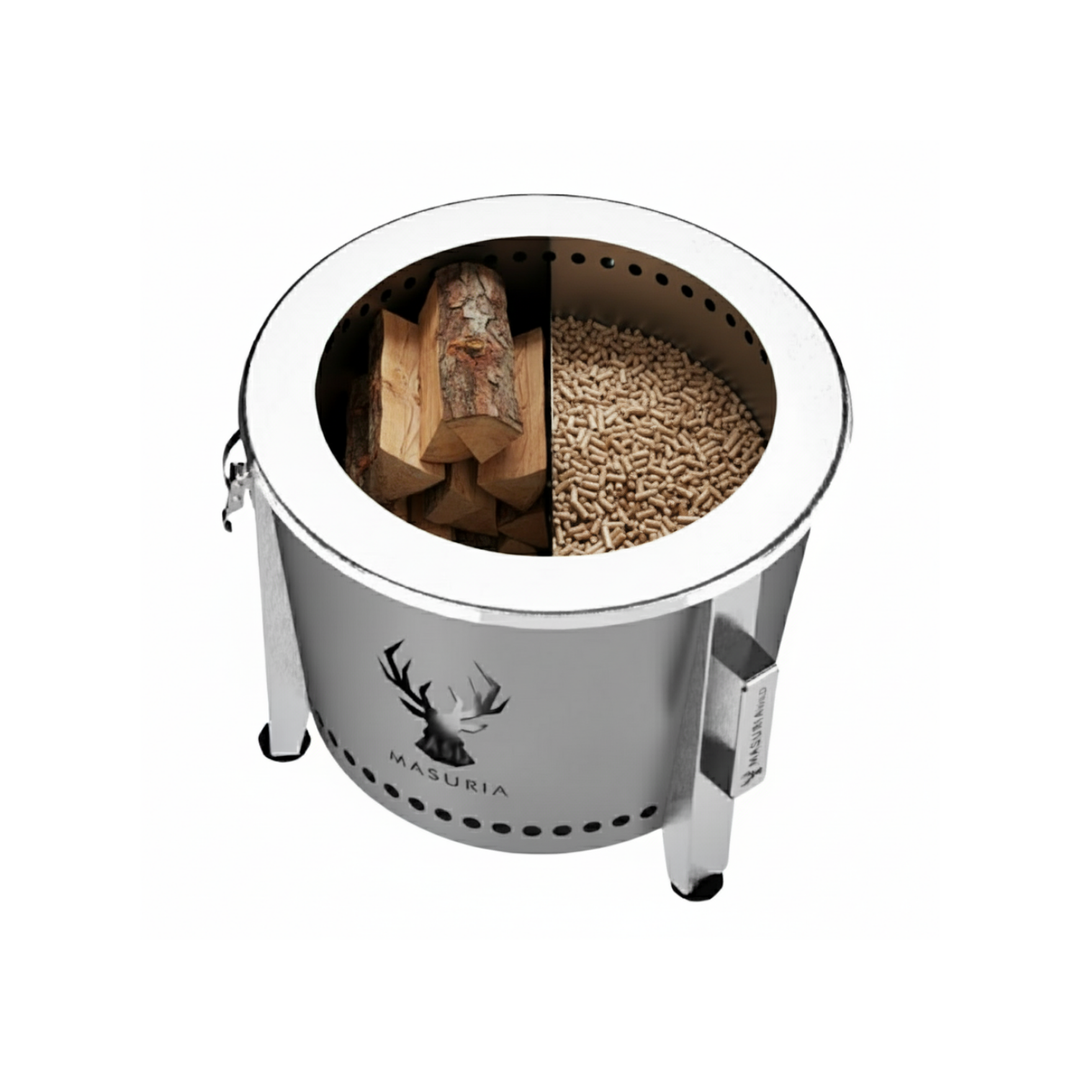 Alpha 600 Silver vuurkorf – bovenaanzicht van de kom