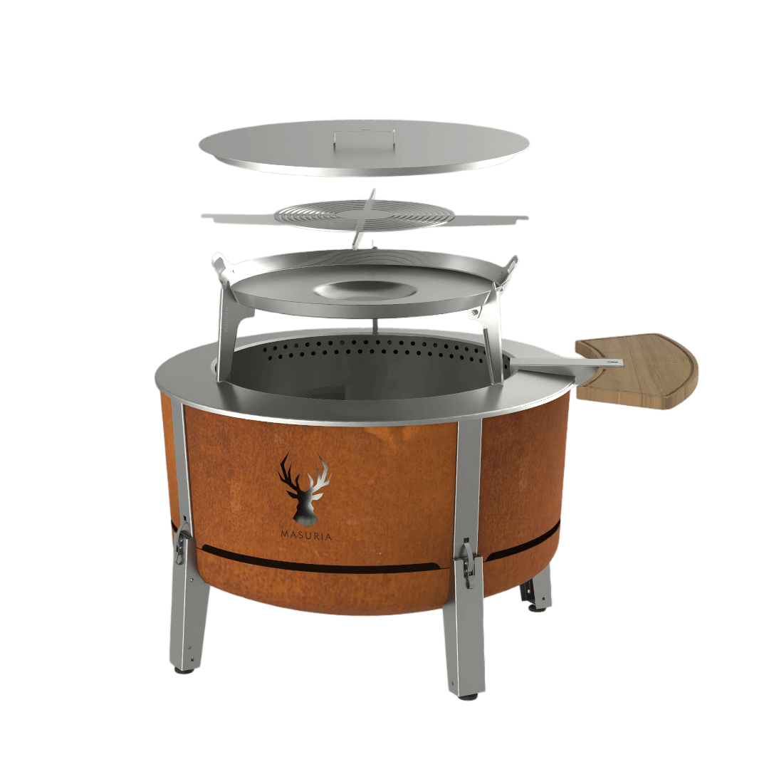 Alpha 800 Premium Rookloze Vuurkorf 80 cm – Corten