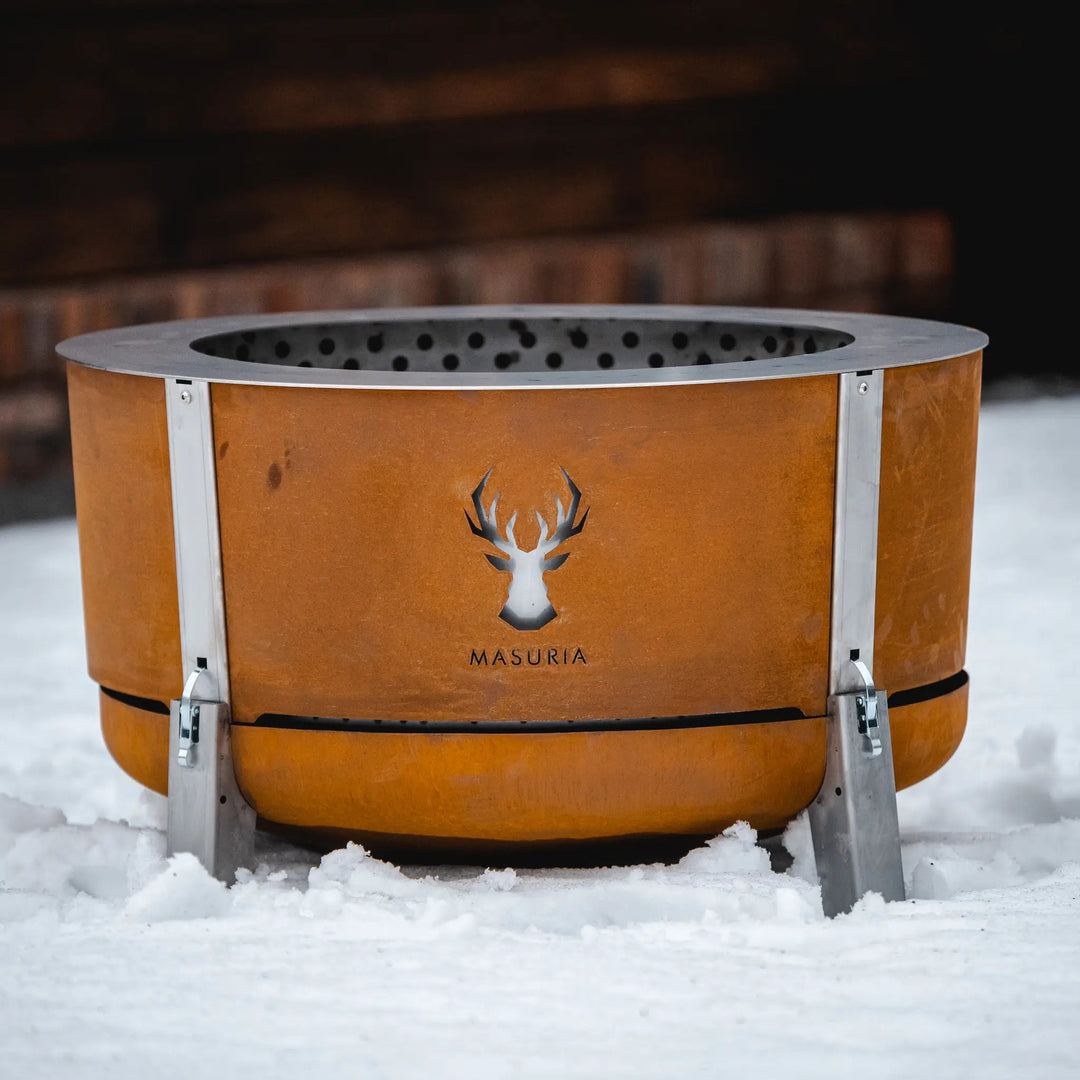 Alpha 800 Premium Rookloze Vuurkorf 80 cm – Corten