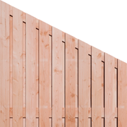 Douglas afbouwscherm, Links, 21 planks, verticaal