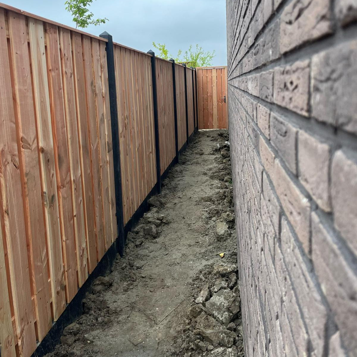 Complete Douglas Hout Beton Schutting pakket - START PAKKET