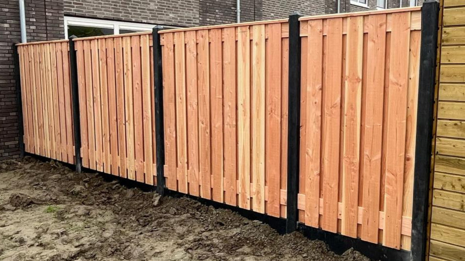 Complete Douglas Hout Beton Schutting pakket - START PAKKET