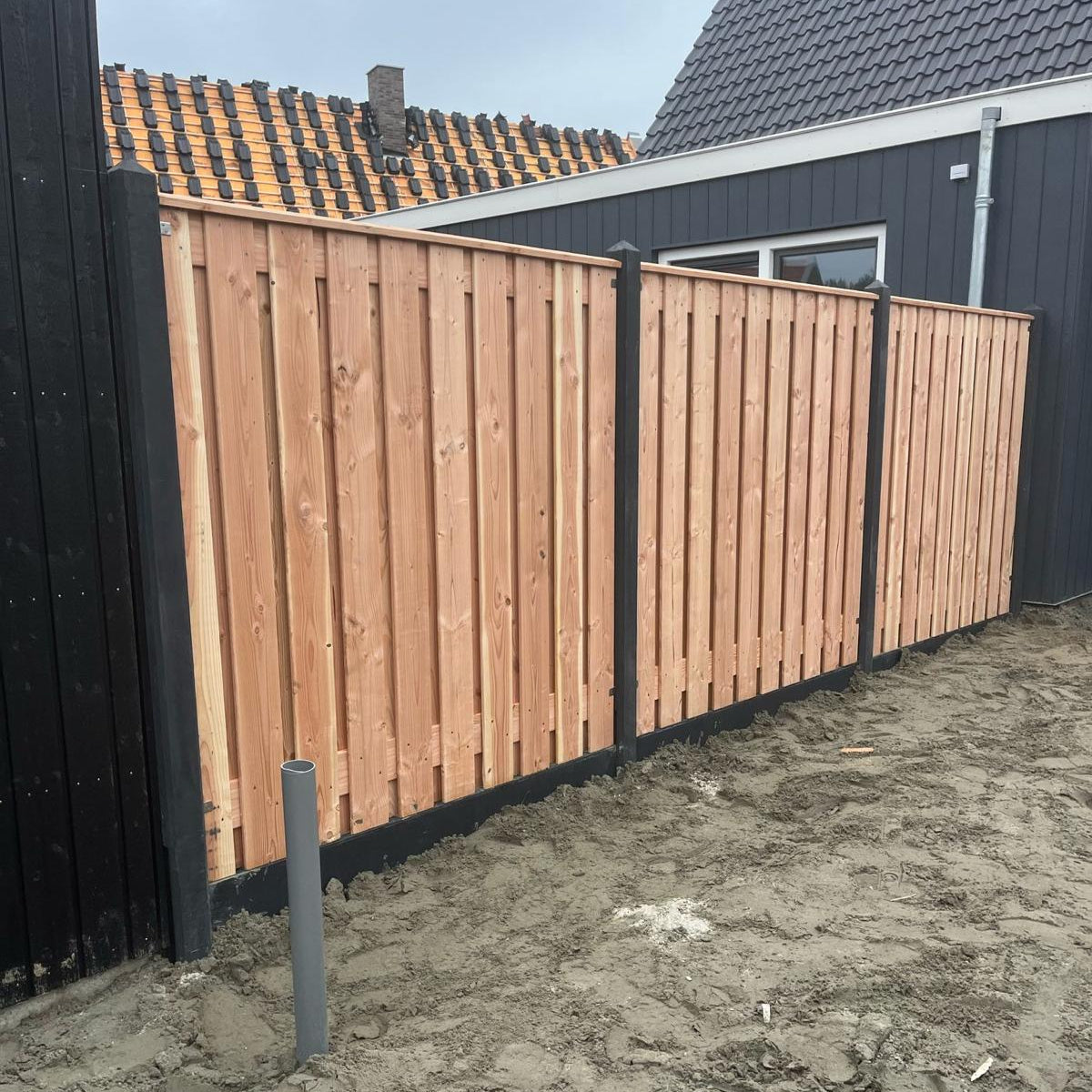 Complete Douglas Hout Beton Schutting pakket - START PAKKET