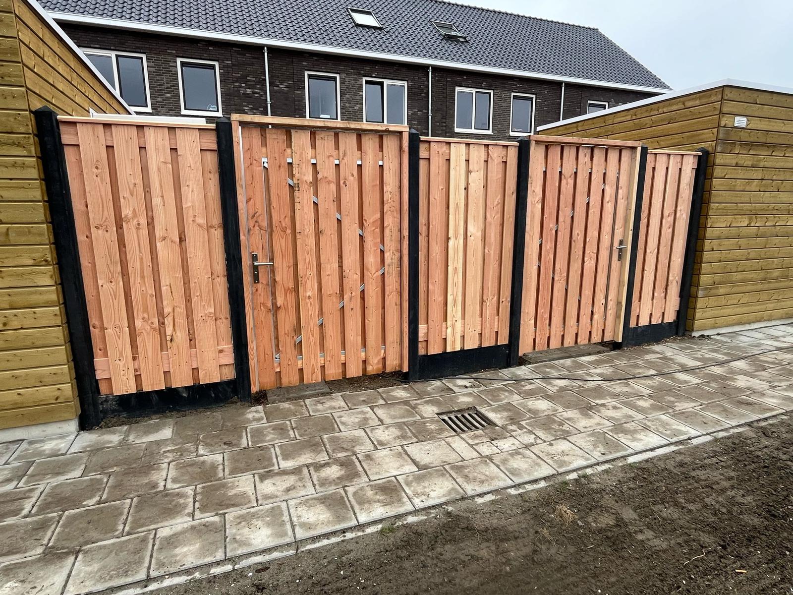 Douglas poortdeur compleet | 195cm hoog