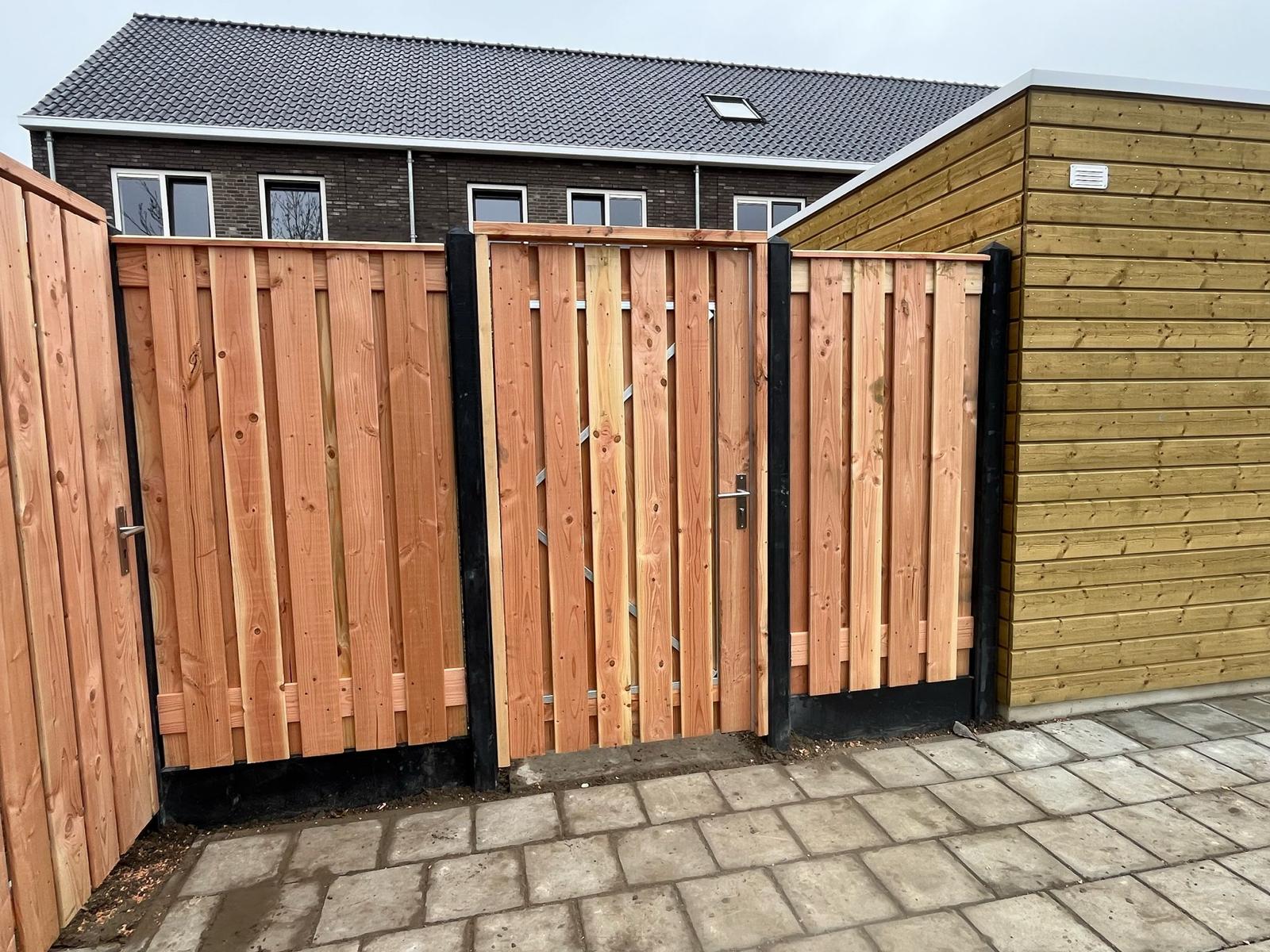 Douglas poortdeur compleet | 195cm hoog