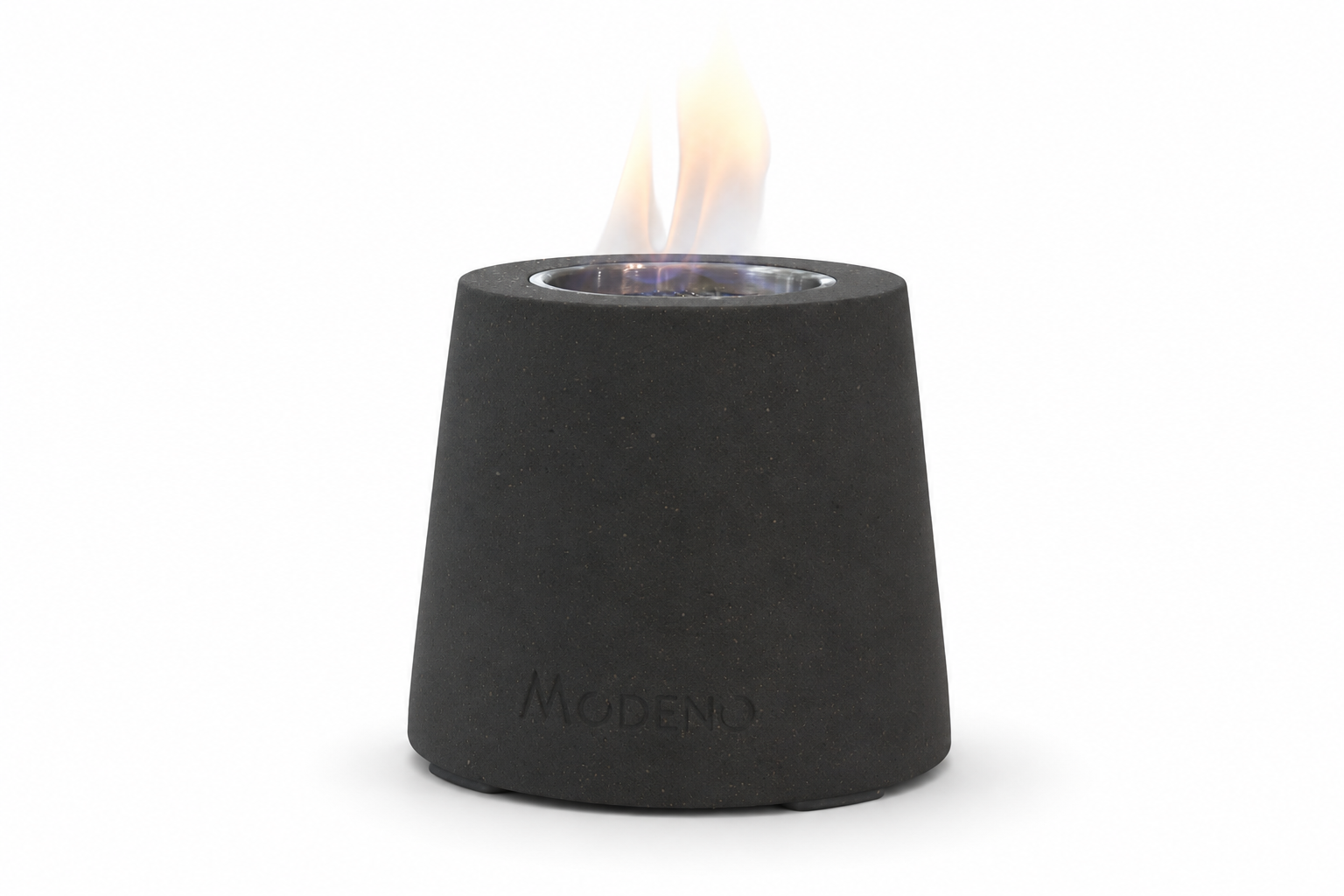 Modeno Entta ethanol tafelhaard donkergrijs 16 cm