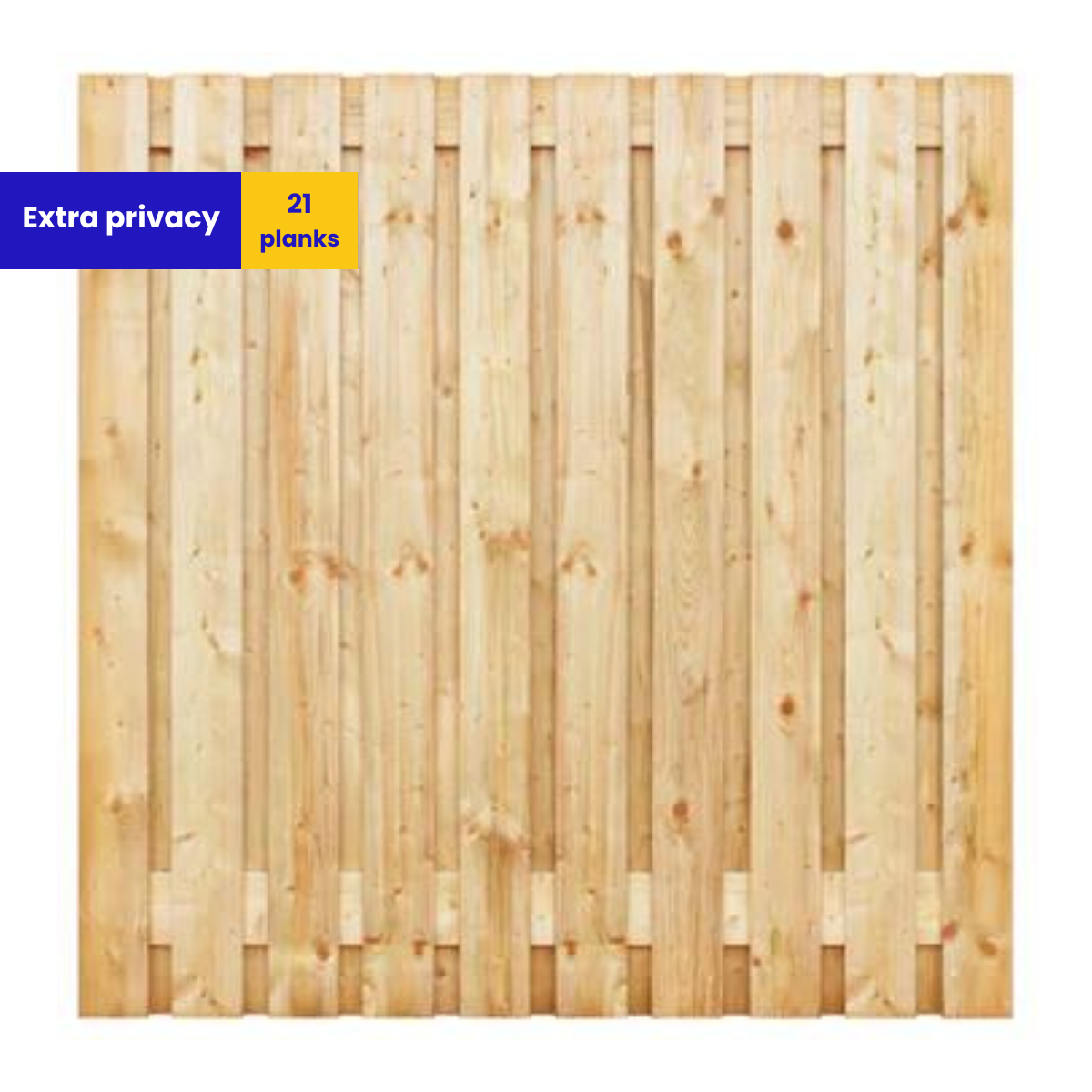 Complete Grenen Hout - Antraciet Stampbeton Schutting pakket - 21 planks - Hoge privacy