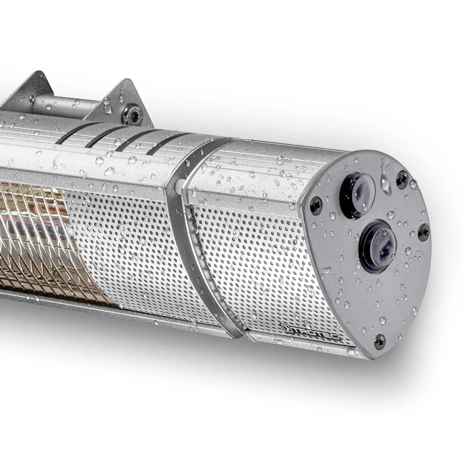 Trotec IR 3050 infrarood warmtestraler zilver detail geribbelde behuizing
