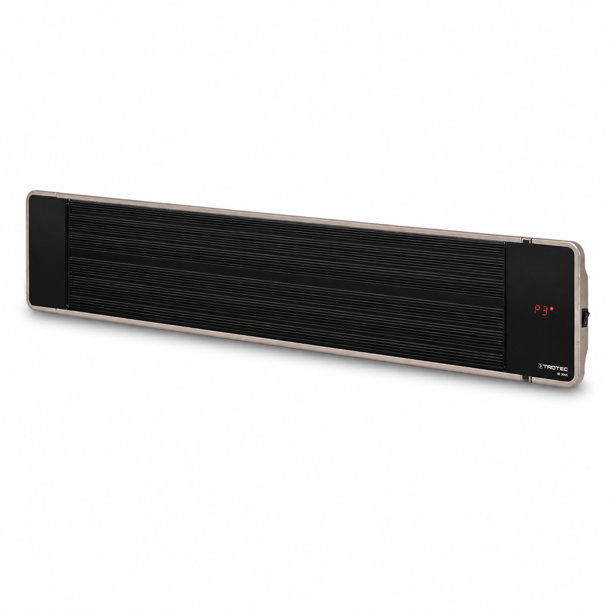 Trotec IRD 1800 infrarood donkerstraler zwart, vanuit een andere hoek