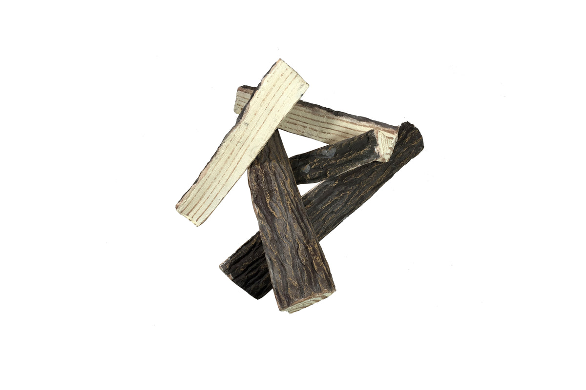 Elementi keramiek brandhout set ODW01001 5 stuks