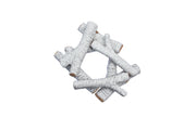 Elementi keramiek brandhout set berkenhout ODW01012 6 stuks