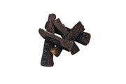 Elementi keramiek brandhout set verkoold hout ODW01013 5 stuks