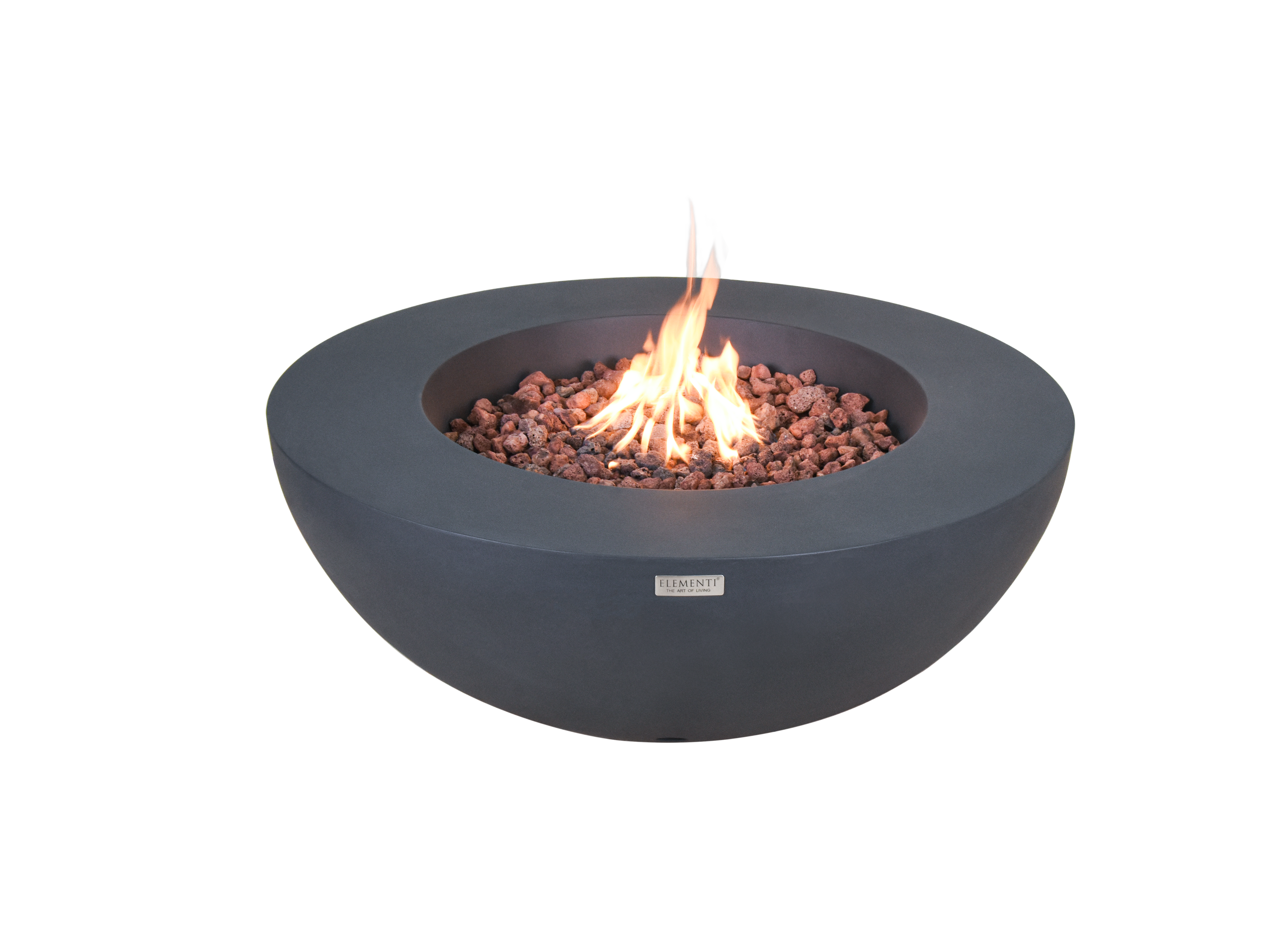 Elementi Lunar Bowl gasvuurschaal donkergrijs 107 cm