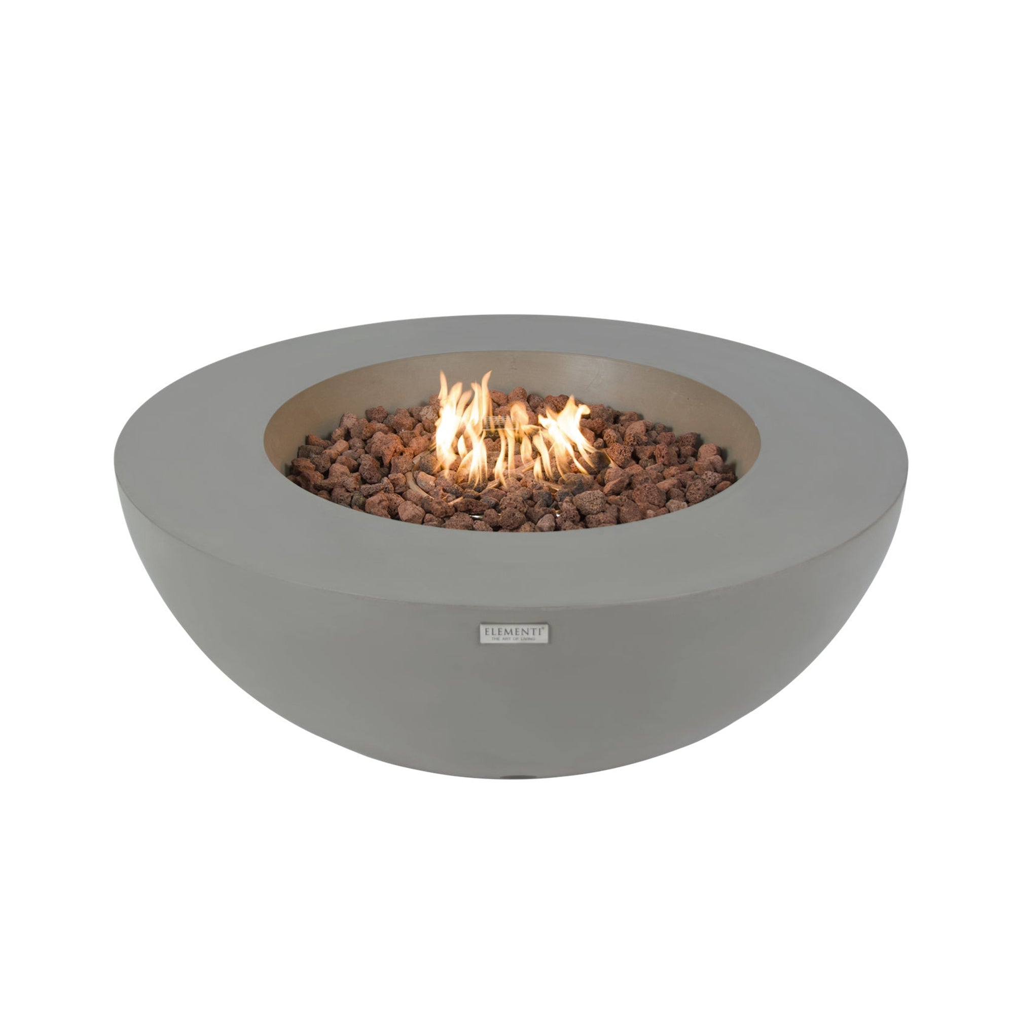 Elementi Lunar Bowl gasvuurschaal lichtgrijs 107 cm