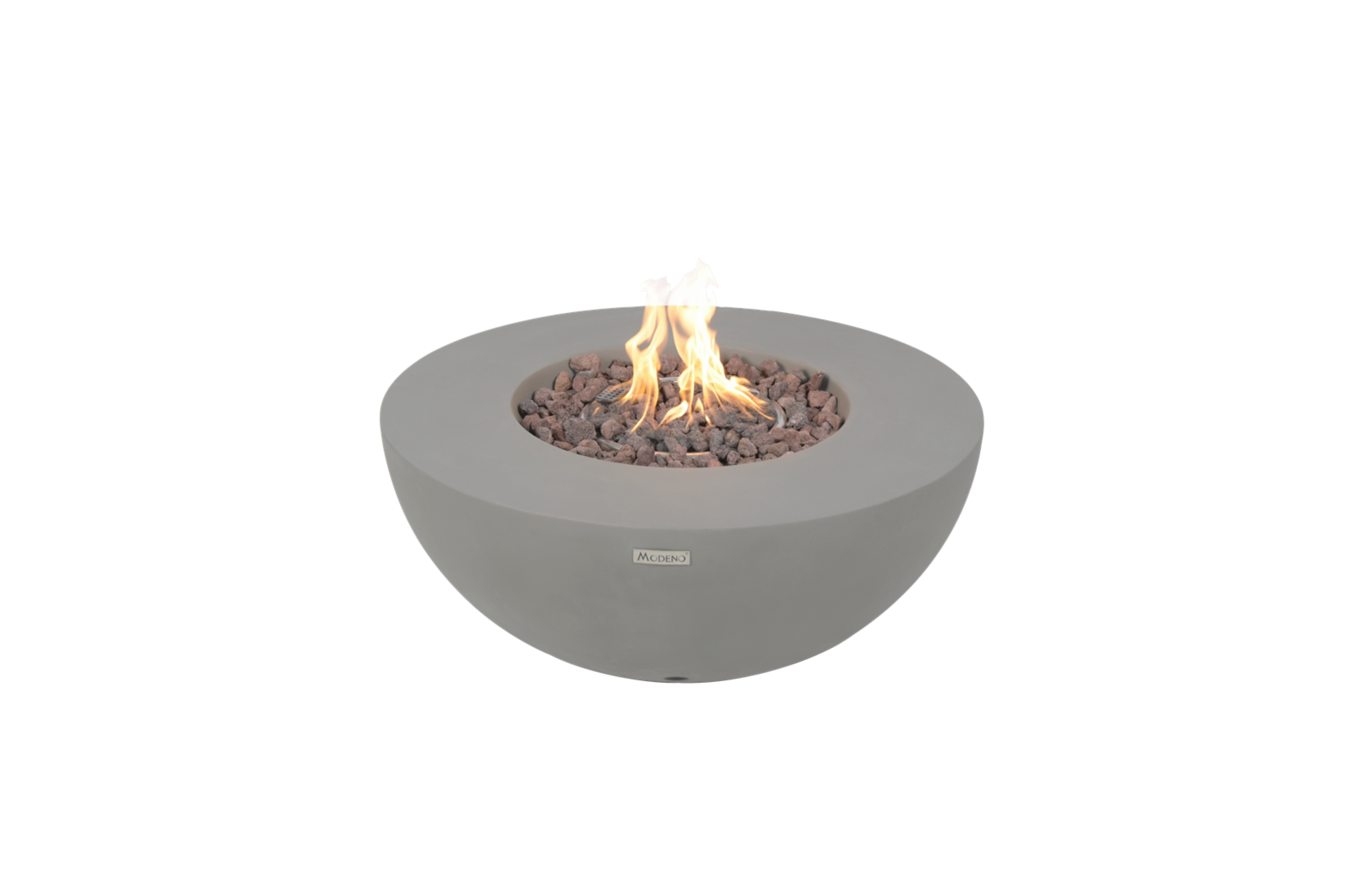 Modeno Roca gasvuurschaal lichtgrijs rond 87 cm
