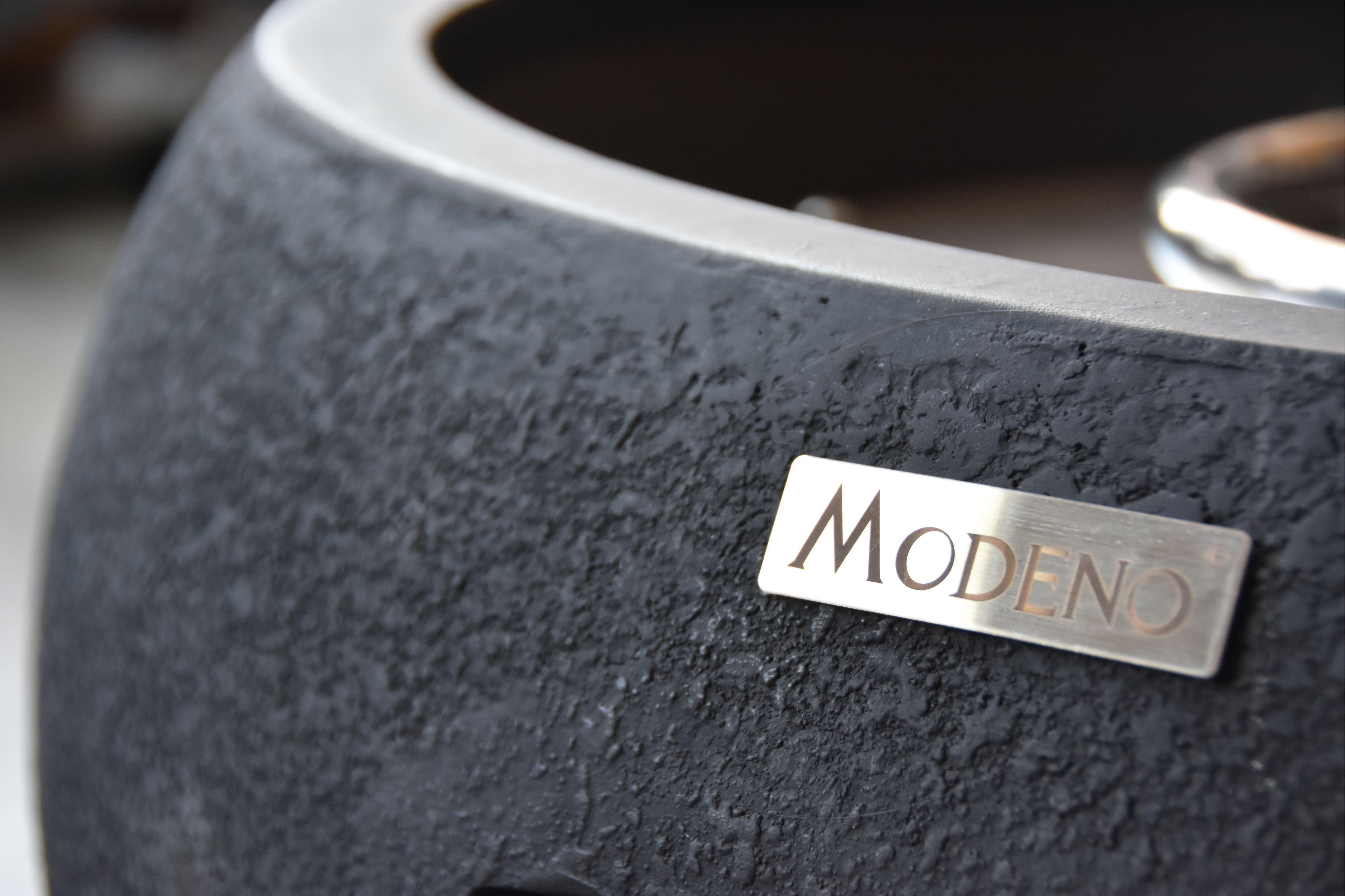 Modeno York materiaaldetail betonlook zwart