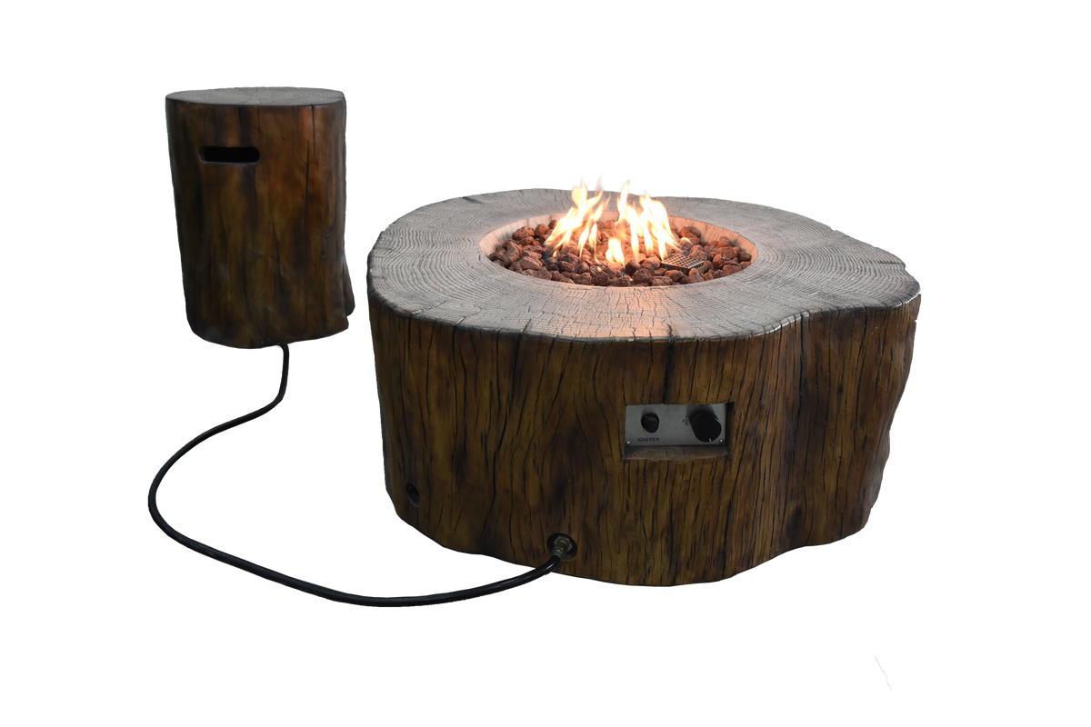 Elementi gasflesdeksel roodwoud houtlook ONB01-118RW 47 cm