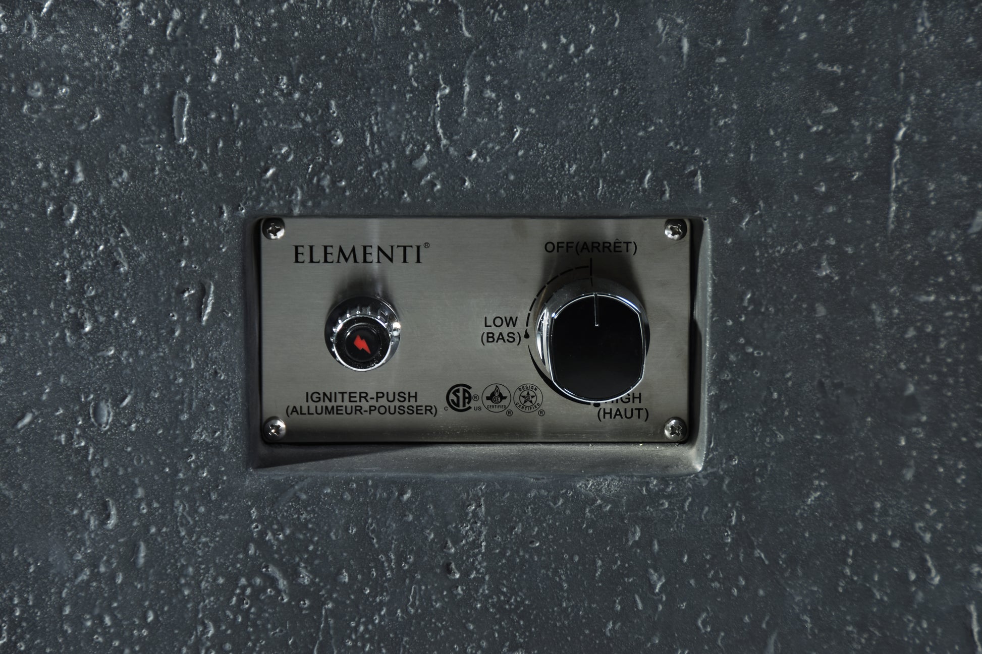 Elementi Bergen materiaaldetail travertijn donkergrijs