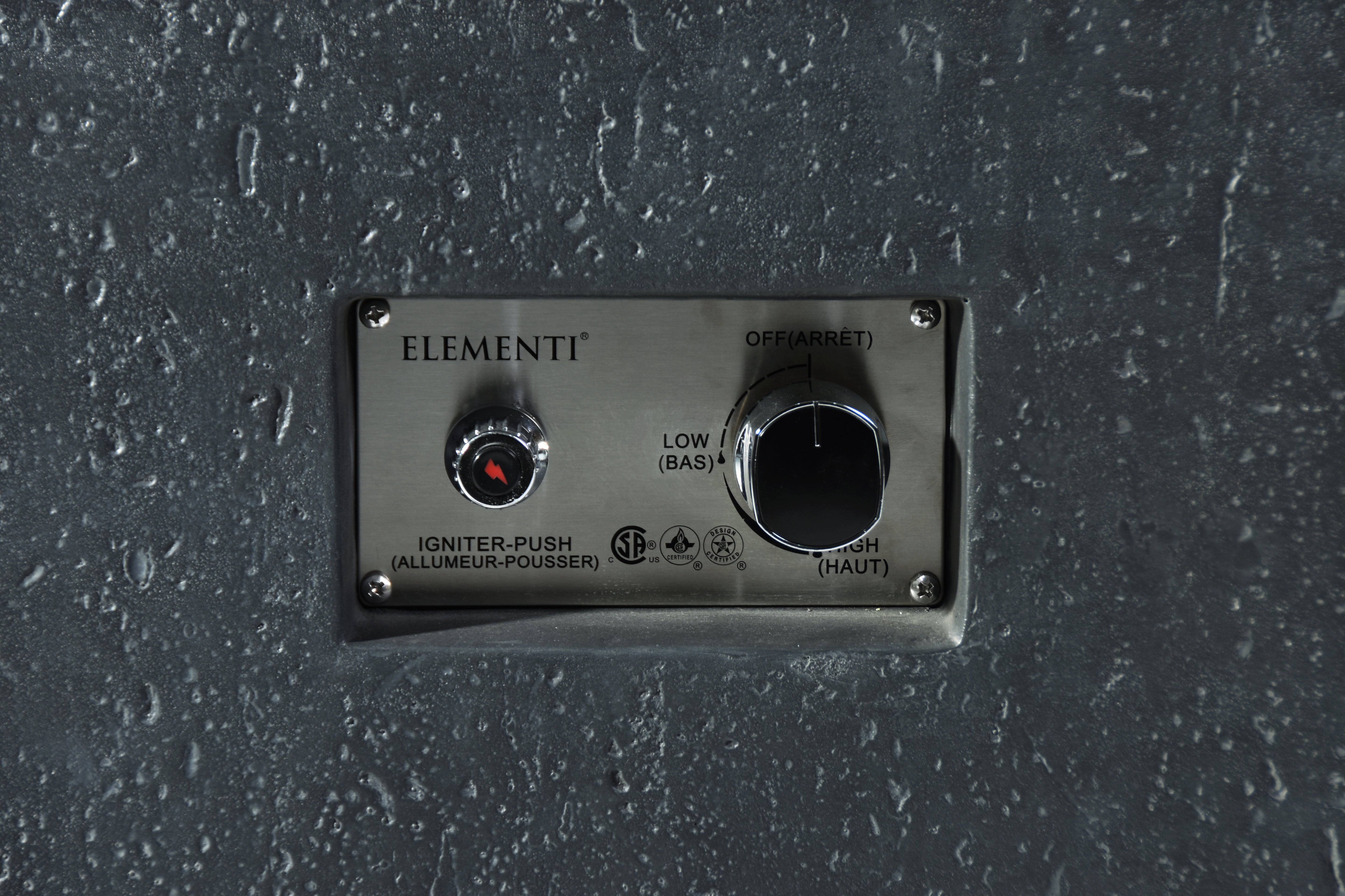 Elementi Bergen materiaaldetail travertijn donkergrijs