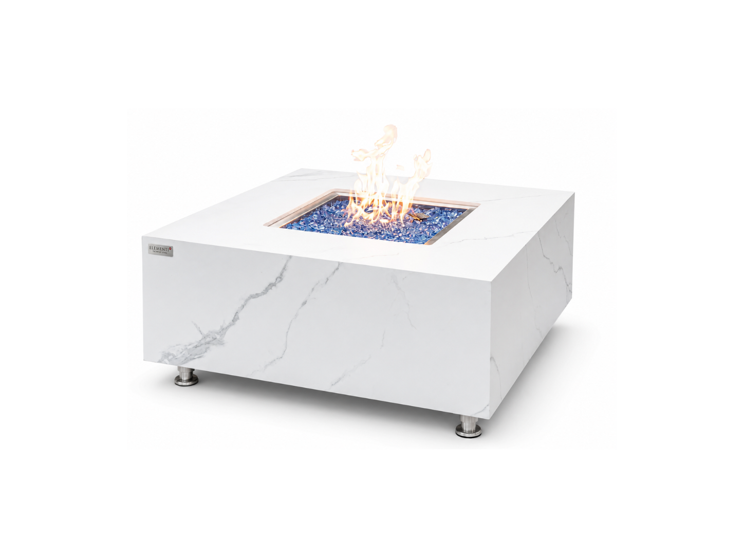 Elementi Bianco gasvuurschaal bianco wit 100 cm