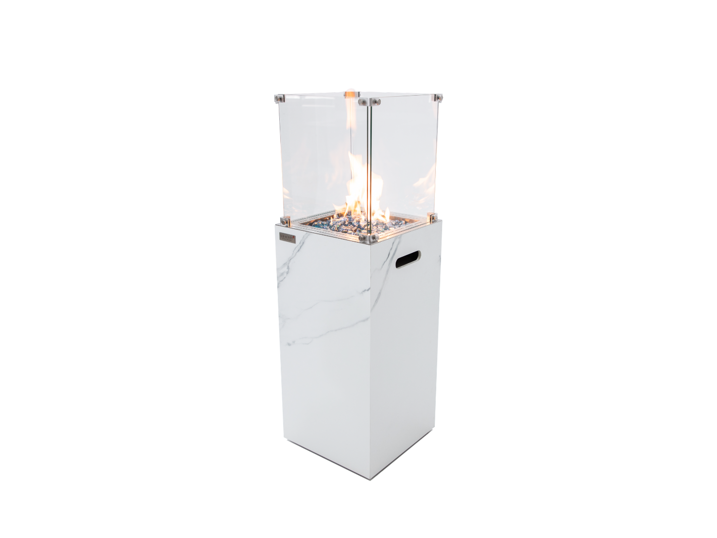 Elementi Yukon staande gashaard bianco wit 44 cm